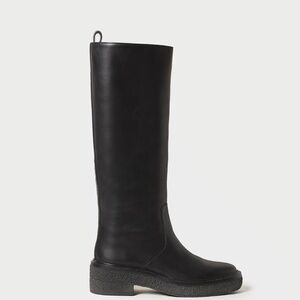Loeffler Randall Collins Black Leather Tall Boot, size 6
